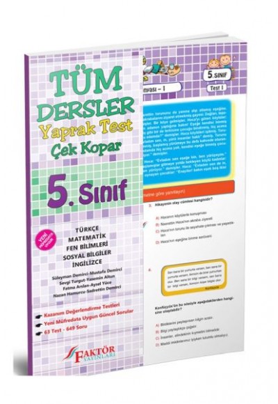 Faktör 5. Sınıf Tüm Dersler Yaprak Test (Yeni)