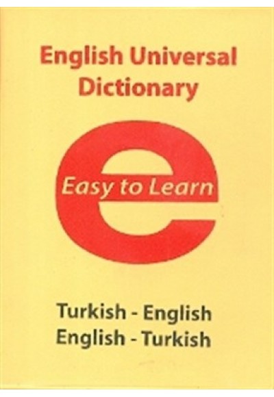 English Universal Dictionary Easy to Learn  Turkish-English - English-Turkish