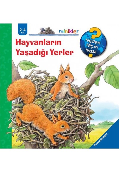 Ravensburger Minikler Serisi - Hayvanların Yaşadığı Yerler