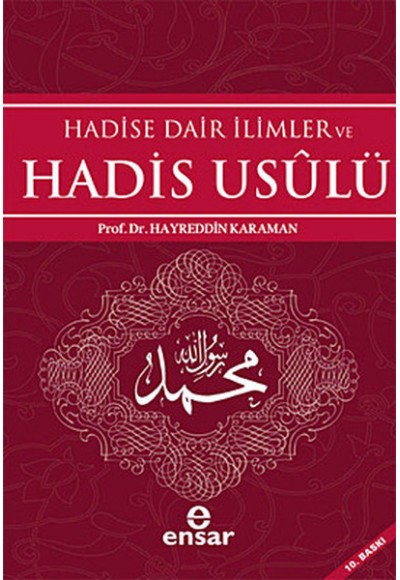 Hadise Dair İlimler ve Hadis Usulü