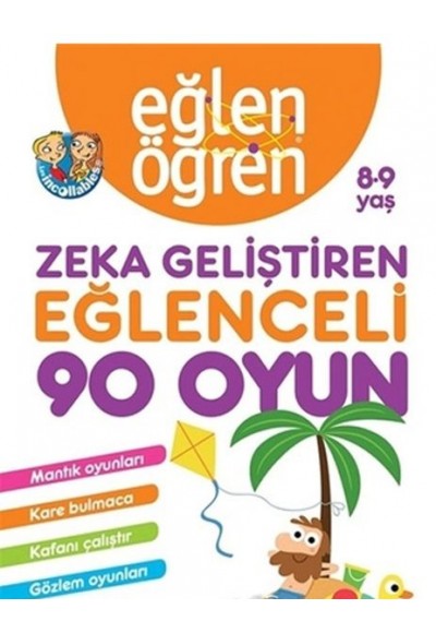 Eğlen Öğren 8-9 Yaş - Zeka Geliştiren Eğlenceli 90 Oyun