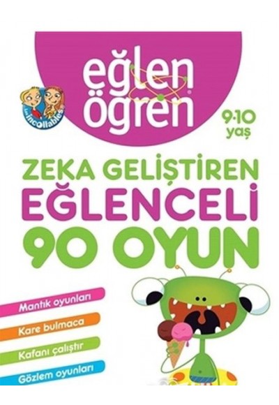 Eğlen Öğren 9-10 Yaş - Zeka Geliştiren Eğlenceli 90 Oyun