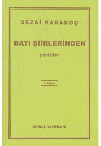 Batı Şiirlerinden Çeviriler