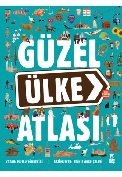 Güzel Ülke Atlası (Harita ve Çıkartma Hediyeli)