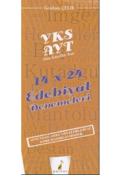 Pelikan YKS AYT 14x24 Edebiyat Denemeleri