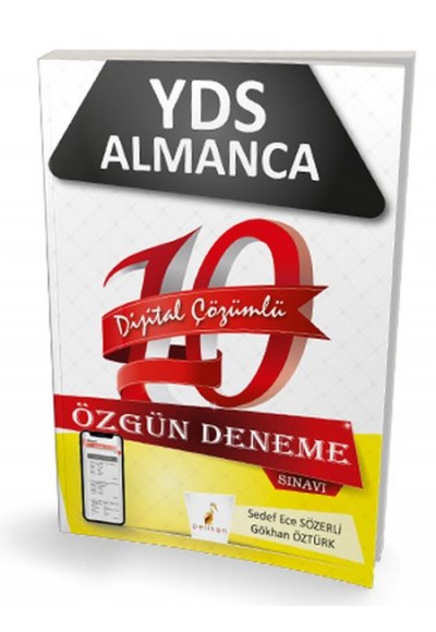 Pelikan  YDS Almanca Dijital Çözümlü Çek Kopart 10 Özgün Deneme Sınavı