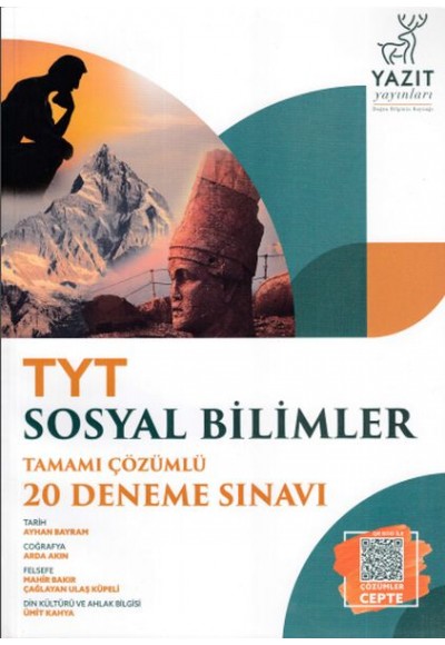 Yazıt TYT Sosyal Bilimler Tamamı Çözümlü 20 Deneme Sınavı