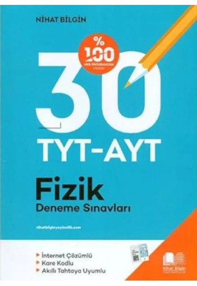 Nihat Bilgin TYT-AYT Fizik 30'lu Deneme Sınavı