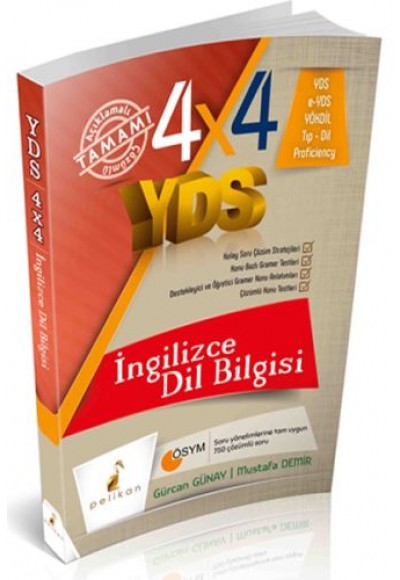 Pelikan 4x4 YDS İngilizce Dil Bilgisi