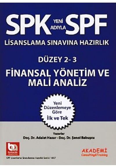 SPK-SPF Finansal Yönetim ve Mali Analiz