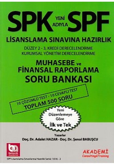 SPK-SPF Muhasebe ve Finansal Raporlama Soru Bankası