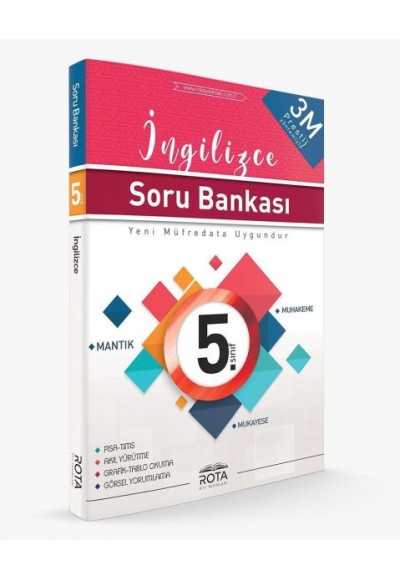 Rota 5. Sınıf İngilizce Soru Bankası 3M Prestij (Yeni)