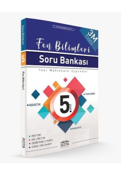 Rota 5. Sınıf Fen Bilimleri Soru Bankası 3M Prestij (Yeni)