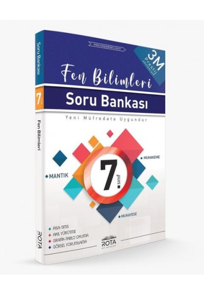 Rota 7.Sınıf Fen Bilimleri Soru Bankası 3M Prestij(Yeni)