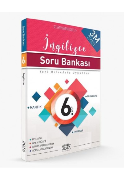 Rota 6. Sınıf İngilizce Soru Bankası 3M Prestij (Yeni)