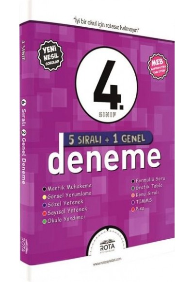 Rota 4.Sınıf 5 Sıralı 1 Genel Deneme (Yeni)