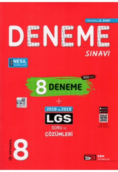 SBM 8. Sınıf LGS 8 Deneme Sınavı