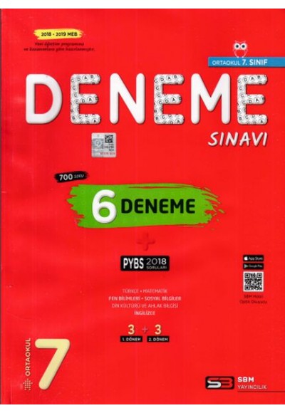 SBM 7. Sınıf 6 Deneme Sınavı (Yeni)