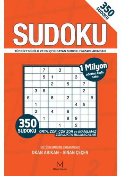 350 Sudoku (Turuncu Kapak)