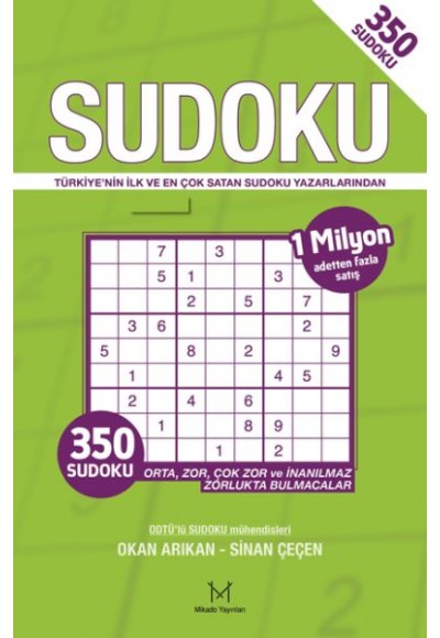 350 Sudoku (Yeşil Kapak)