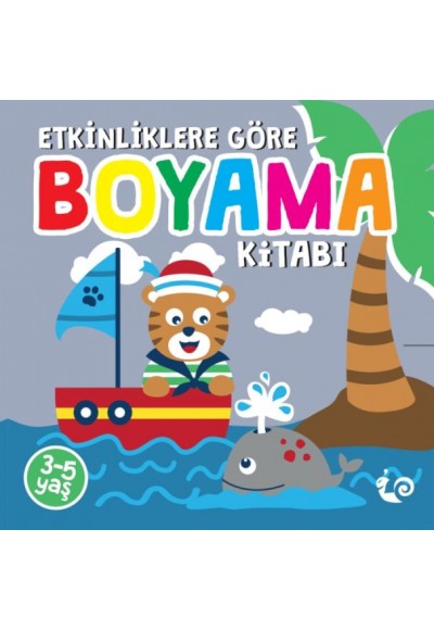 Etkinliklere Göre Boyama Kitabı - Gri