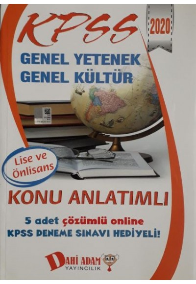 Dahi Adam 2020 KPSS Genel Yetenek Genel Kültür Lise Önlisans Konu Anlatımlı (Yeni)