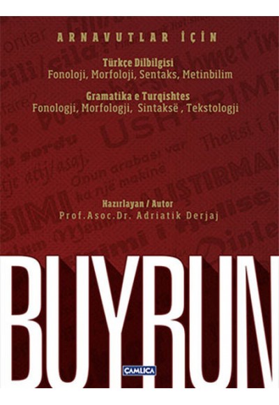 Buyrun Arnavutlar İçin Türkçe Dilbilgisi