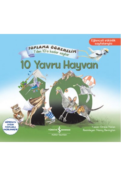 10 Yavru Hayvan - Toplama Öğrenelim 1'den 10'a Sayılar