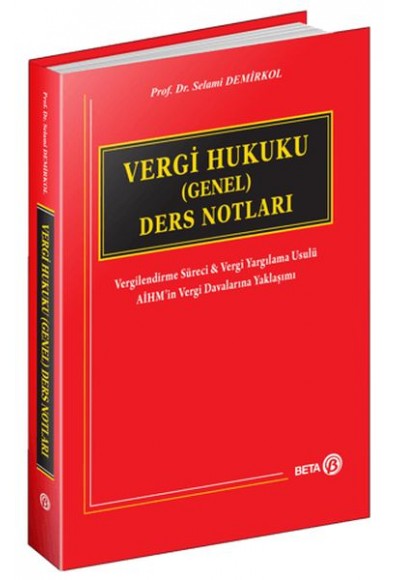 Vergi Hukuku (Genel) Ders Notları