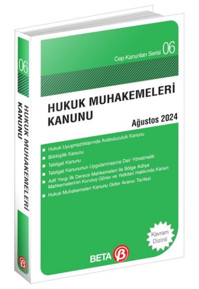 Cep Kanunları Serisi 06 - Hukuk Muhakemeleri Kanunu (Cep Boy)