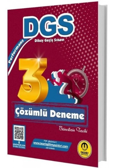 Tasarı Yayınları 2025 DGS Performans Çözümlü 3 Deneme