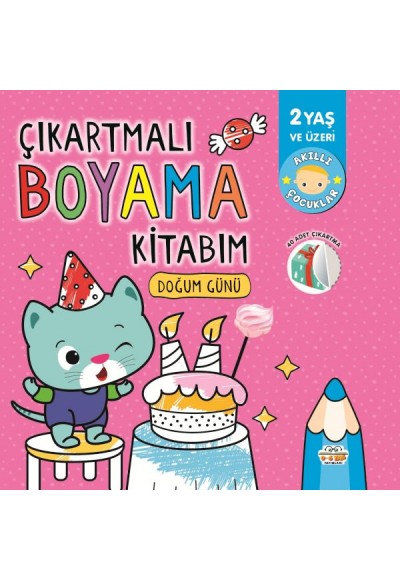 Çıkartmalı Boyama Kitabım Doğum Günü