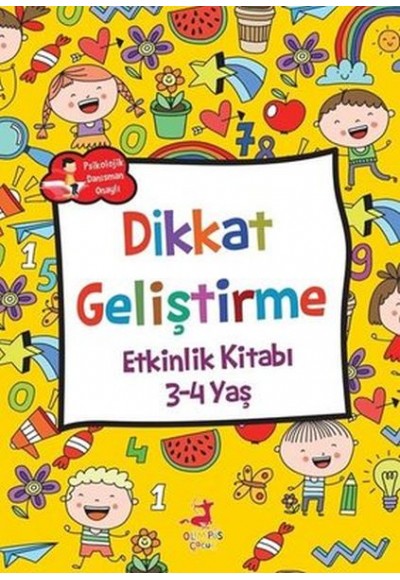 Dikkat Geliştirme - Etkinlik Kitabı (3-4 Yaş)