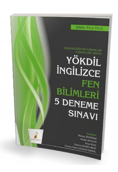 Pelikan YÖKDİL İngilizce Fen Bilimleri 5 Deneme Sınavı