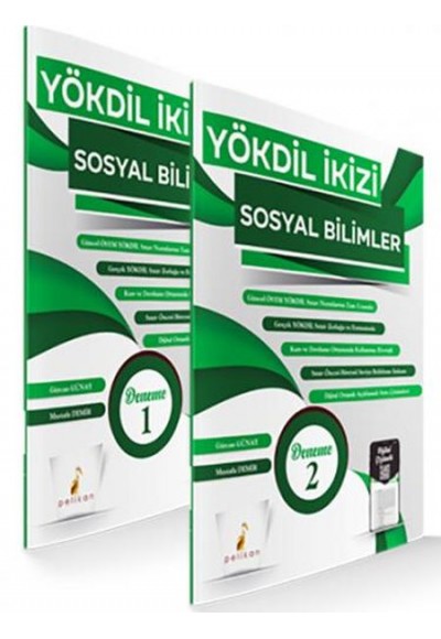 Pelikan YÖKDİL İkizi Sosyal Bilimler 2 Özgün Deneme Sınavı Dijital Çözümlü