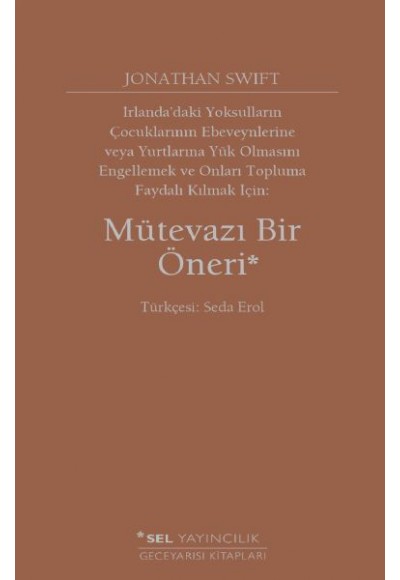 Mütevazı Bir Öneri