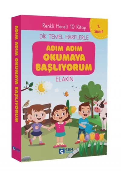 Adım Adım Okumaya Başlıyorum İlk Okuma Kitapları  Set  (10 Kitap)