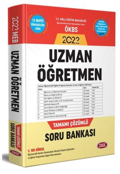 Data 2022 Uzman Öğretmen Tamamı Çözümlü Soru Bankası