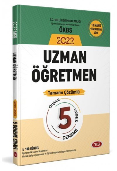 Data 2022 Uzman Öğretmen Tamamı Çözümlü 5 Deneme Sınavı