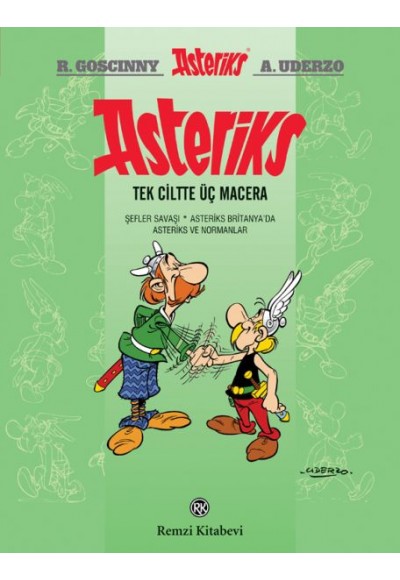 Asteriks - Tek Ciltte Üç Macera - Ciltli