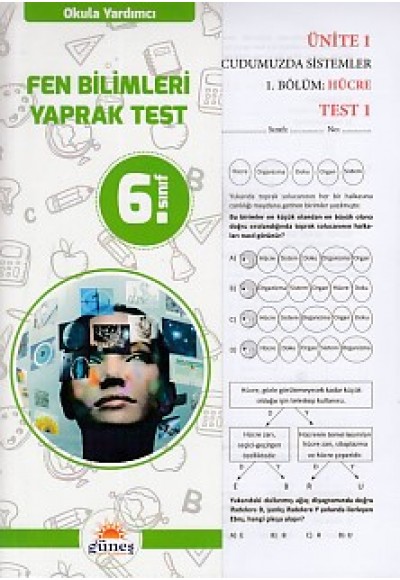 Güneş 6. Sınıf Fen Bilimleri Yaprak Test