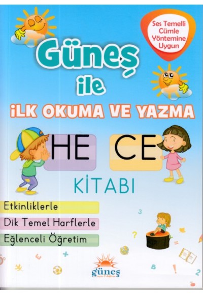 Güneş Yayın Güneş İle İlk Okuma ve Yazma Hece Kitabı