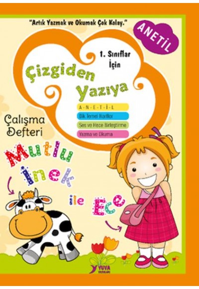 Çizgiden Yazıya Çalışma Defteri-Dik Temel Harflerle