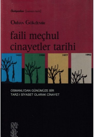 Faili Meçhul Cinayetler Tarihi - 1453-1920-1977-1993