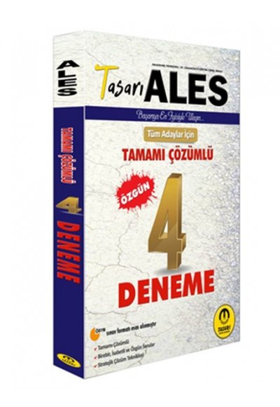 Tasarı ALES Özgün 4 Fasikül Çözümlü Deneme (Yeni)