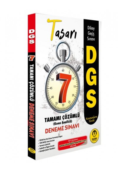 Tasarı DGS Tamamı Çözümlü Konu Analizli Deneme Sınavı 7 Fasikül